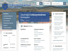 Tablet Screenshot of csikszentmarton.ro